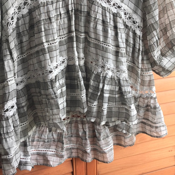 Free People plaid boho Tunic - Picture 7 of 10